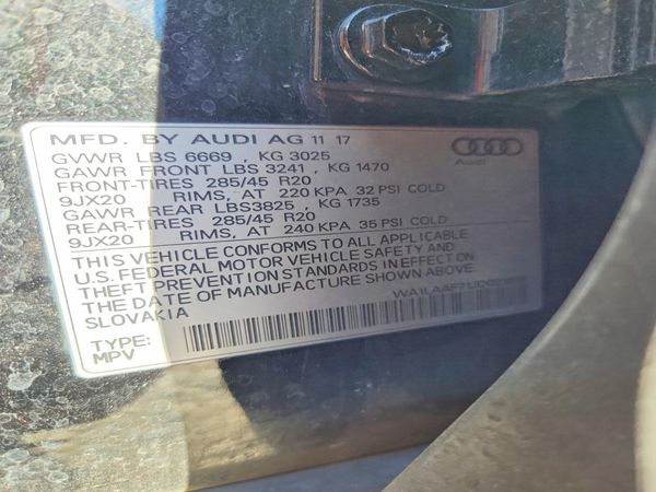 2018 AUDI Q7 quattro Premium Plus