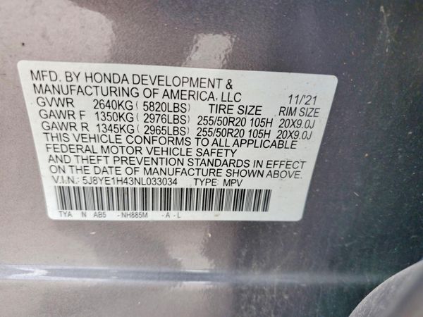 2022 ACURA MDX TECH