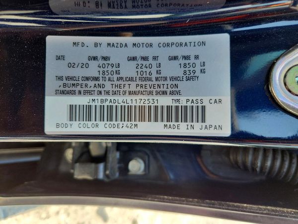 2020 MAZDA 3