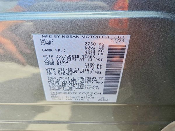 2026 NISSAN PATHFINDER SV