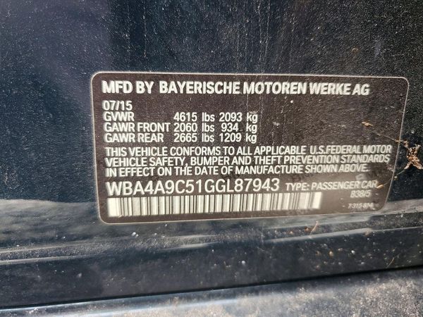 2016 BMW 428 GC