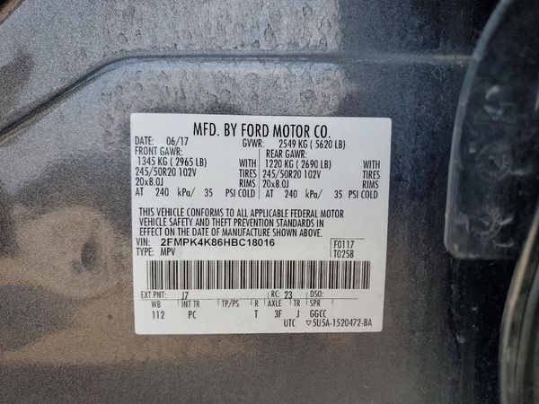 2017 FORD EDGE Titanium
