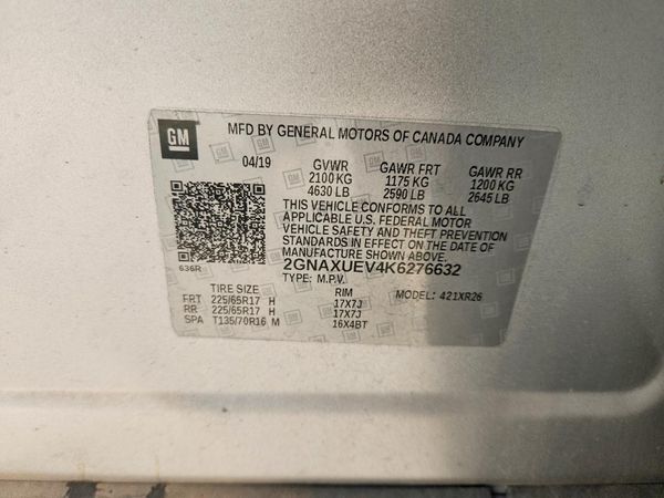 2019 CHEVROLET EQUINOX LT (1LT)