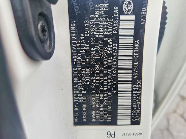2014 TOYOTA CAMRY