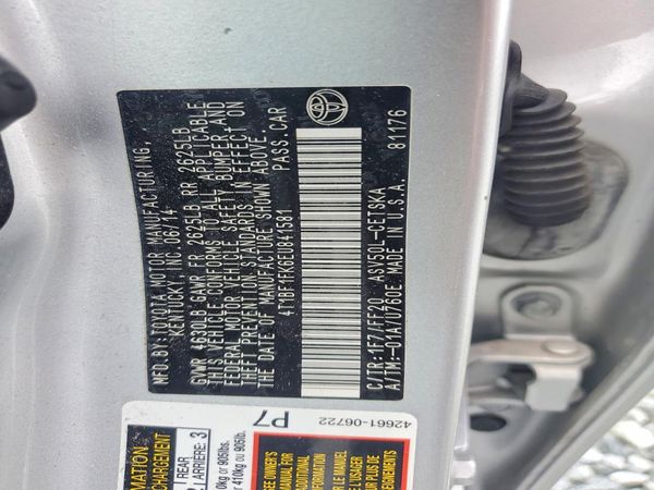 2014 TOYOTA CAMRY