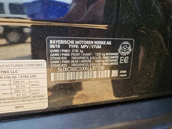 2019 BMW X5