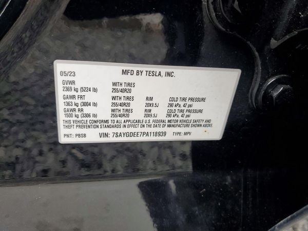 2023 TESLA MODEL Y