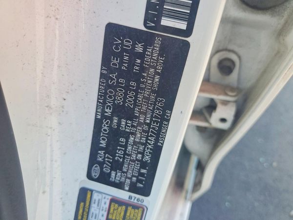 2018 KIA FORTE