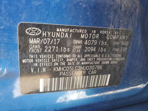 2017 HYUNDAI IONIQ