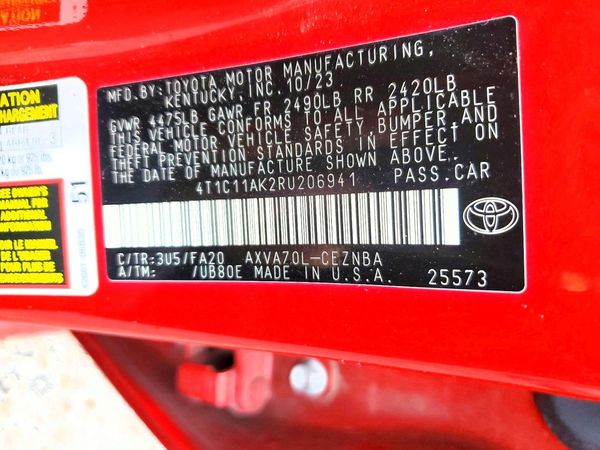 2024 TOYOTA CAMRY LE