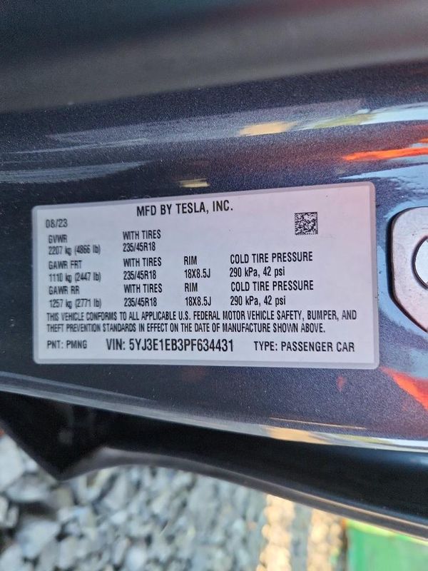 2023 TESLA MODEL 3