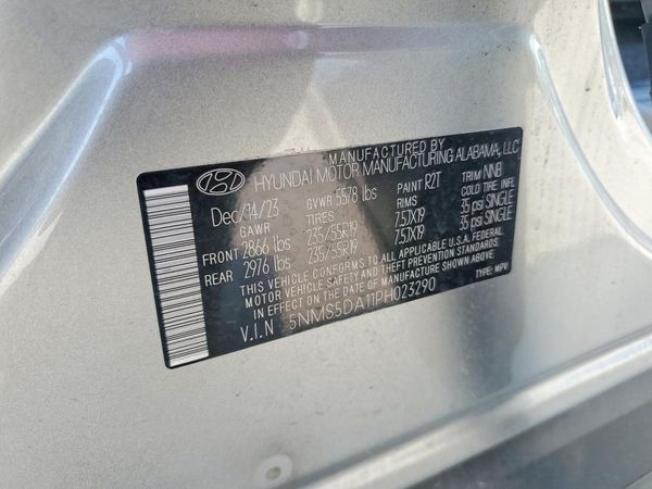 2023 HYUNDAI SANTA FE Limited — VINS