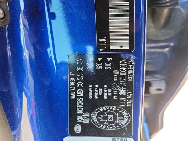 2017 KIA FORTE LX Popular, S