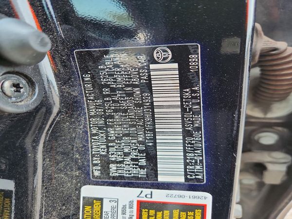 2017 TOYOTA CAMRY LE/SE/XLE/XSE