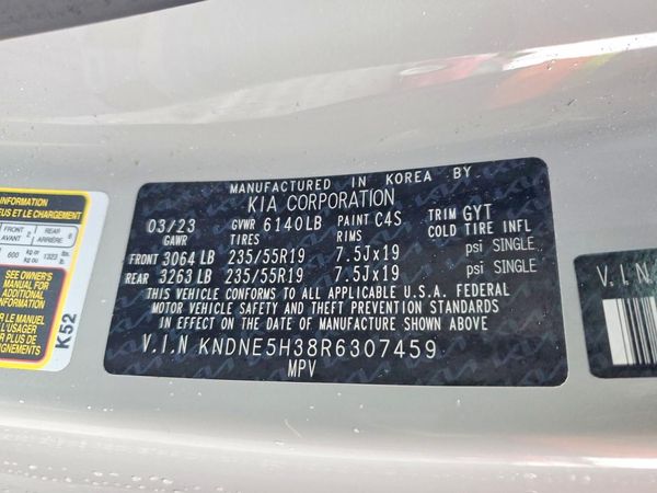 2024 KIA CARNIVAL SX, SX Prestige — VINS