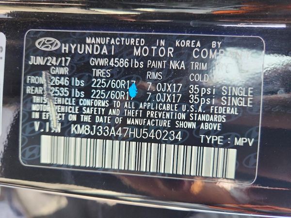 2017 HYUNDAI TUCSON