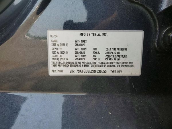 2024 TESLA MODEL Y