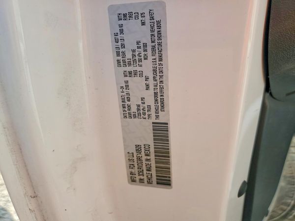 2024 RAM PROMASTER 2500 — VINS