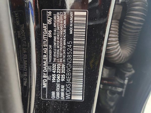 2016 MERCEDES-BENZ CLA CLA250