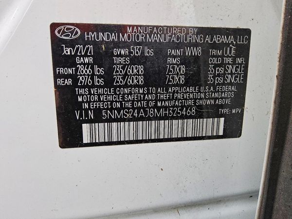 2021 HYUNDAI SANTA FE SEL
