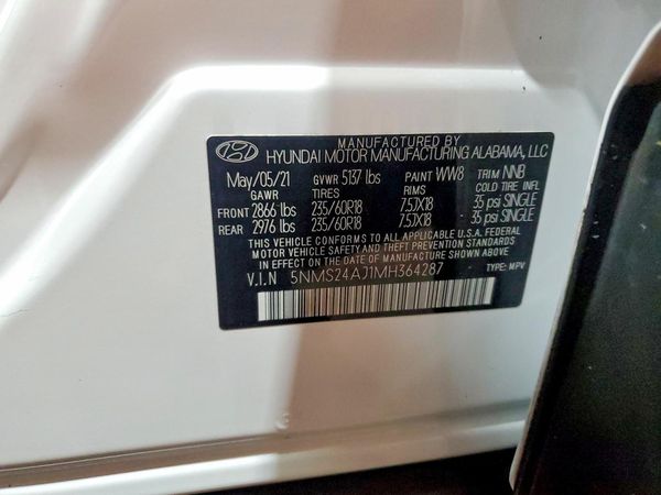 2021 HYUNDAI SANTA FE SEL