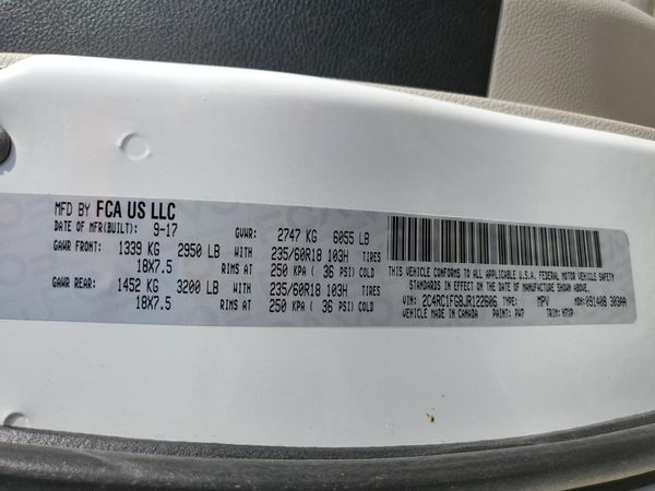 2018 CHRYSLER PACIFICA Touring Plus