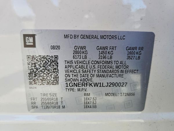 2020 CHEVROLET TRAVERSE LS