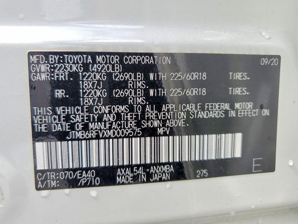 2021 TOYOTA RAV4 XLE Premium HV