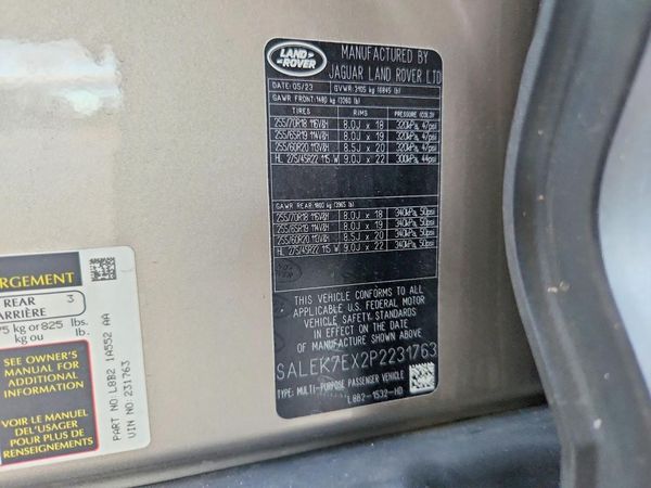 2023 LAND ROVER DEFENDER 110 Standard