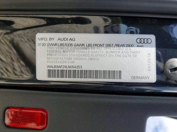 2020 AUDI A6 quattro Premium