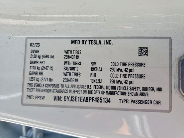 2023 TESLA MODEL 3