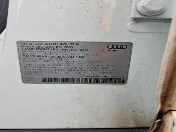 2014 AUDI SQ5 Prestige
