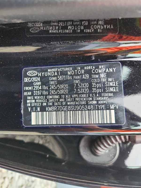 2025 HYUNDAI PALISADE — VINS