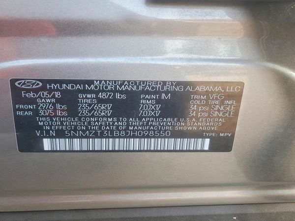 2018 HYUNDAI SANTA FE SPORT Sport Base