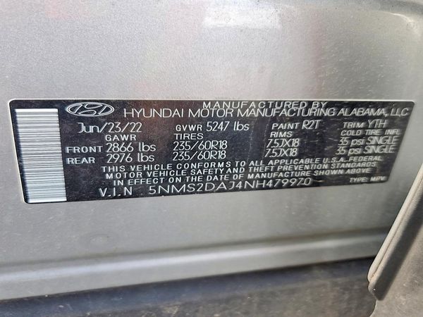 2022 HYUNDAI SANTA FE SEL