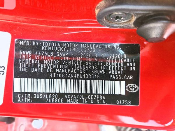 2023 TOYOTA CAMRY