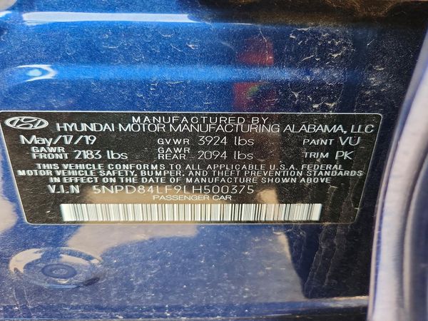 2020 HYUNDAI ELANTRA