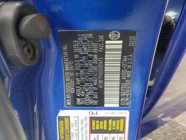 2012 TOYOTA CAMRY