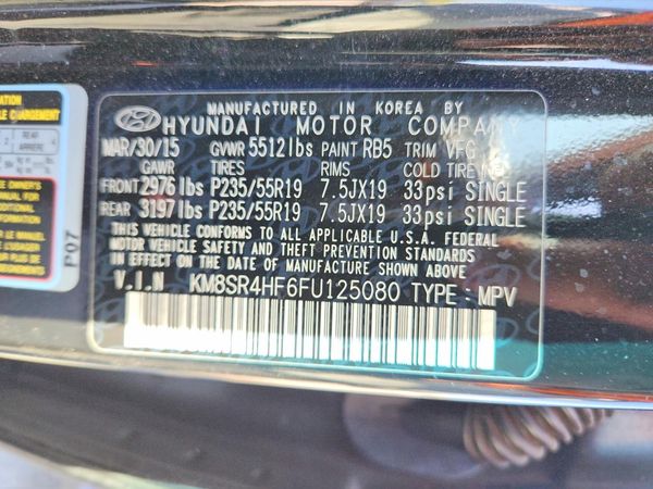 2015 HYUNDAI SANTA FE TOP