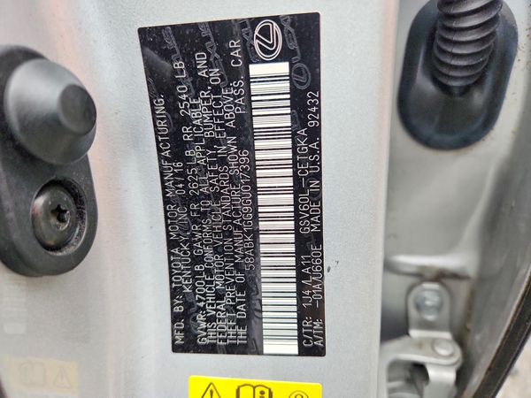 2016 LEXUS ES 350