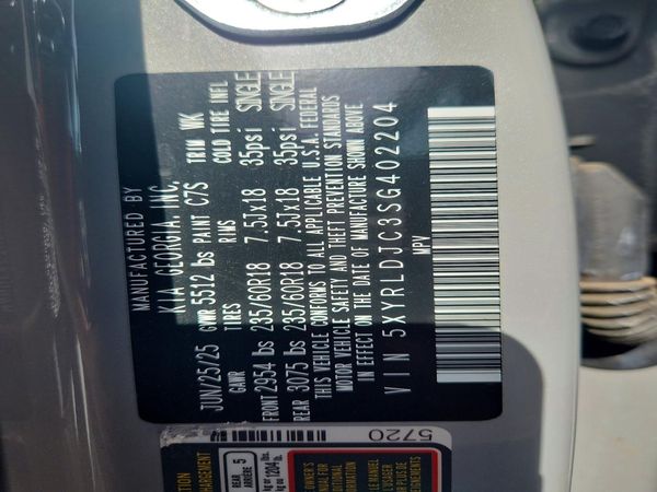 2025 KIA SORENTO