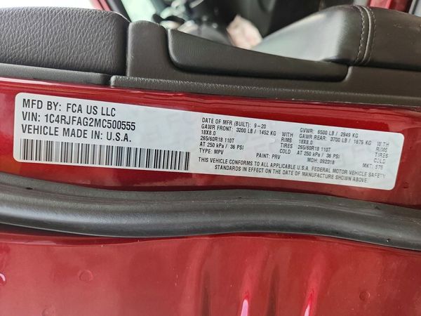 2021 JEEP GRAND CHEROKEE LAREDO 4X4