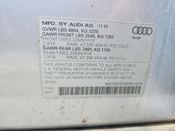 2016 AUDI Q3 quattro Premium Plus
