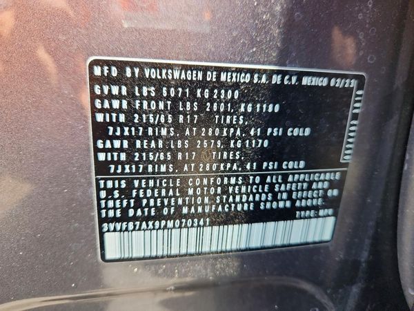 2023 VOLKSWAGEN TIGUAN S