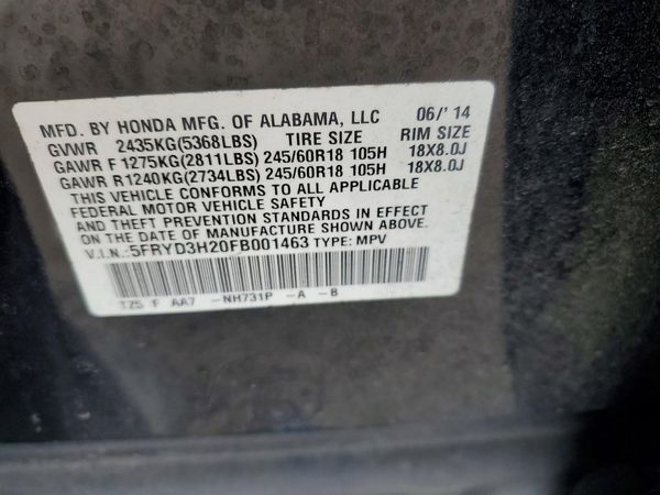 2015 ACURA MDX