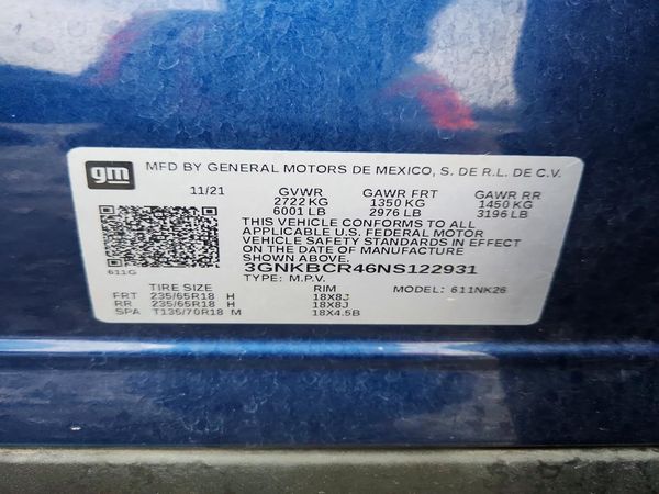 2022 CHEVROLET BLAZER 2LT