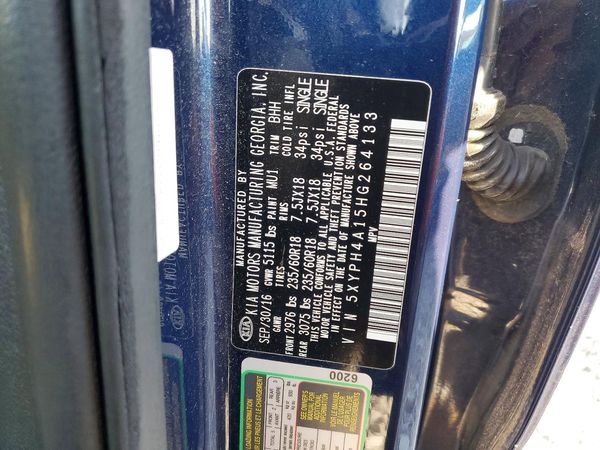 2017 KIA SORENTO EX
