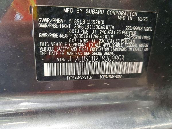 2026 SUBARU CROSSTREK Sport