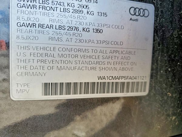 2015 AUDI Q5