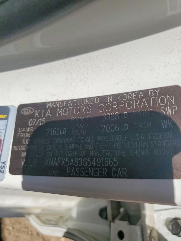 2016 KIA FORTE